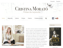Tablet Screenshot of cristinamorato.com